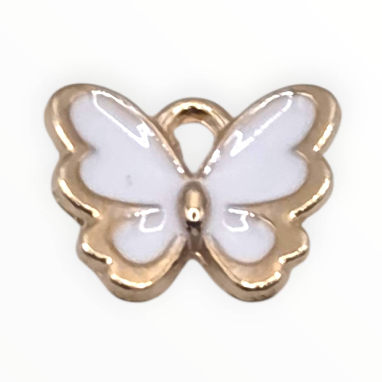 White Butterfly Charms