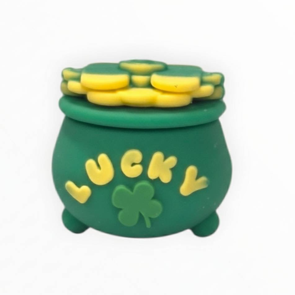 Lucky Charm Pot Silicone Focal Beads