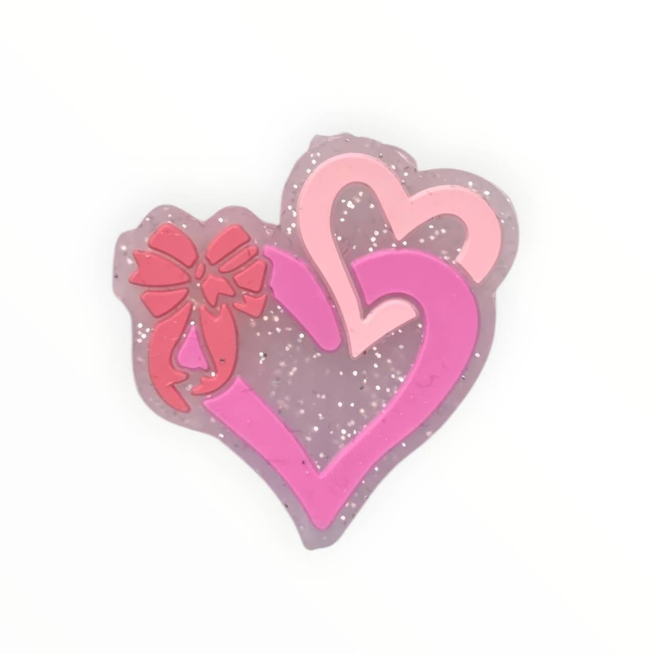 Cupid Cutie Heart Silicone Focal Beads