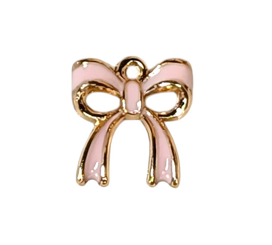 Silken Flutter Bow Gold Plated Charms