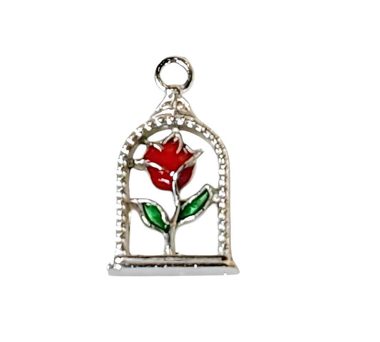 Mystical Rose Silver Plated Charms