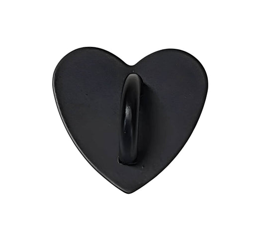 Black Heart Adhesive Phone Charms