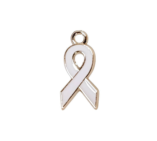 White Ribbon Charms