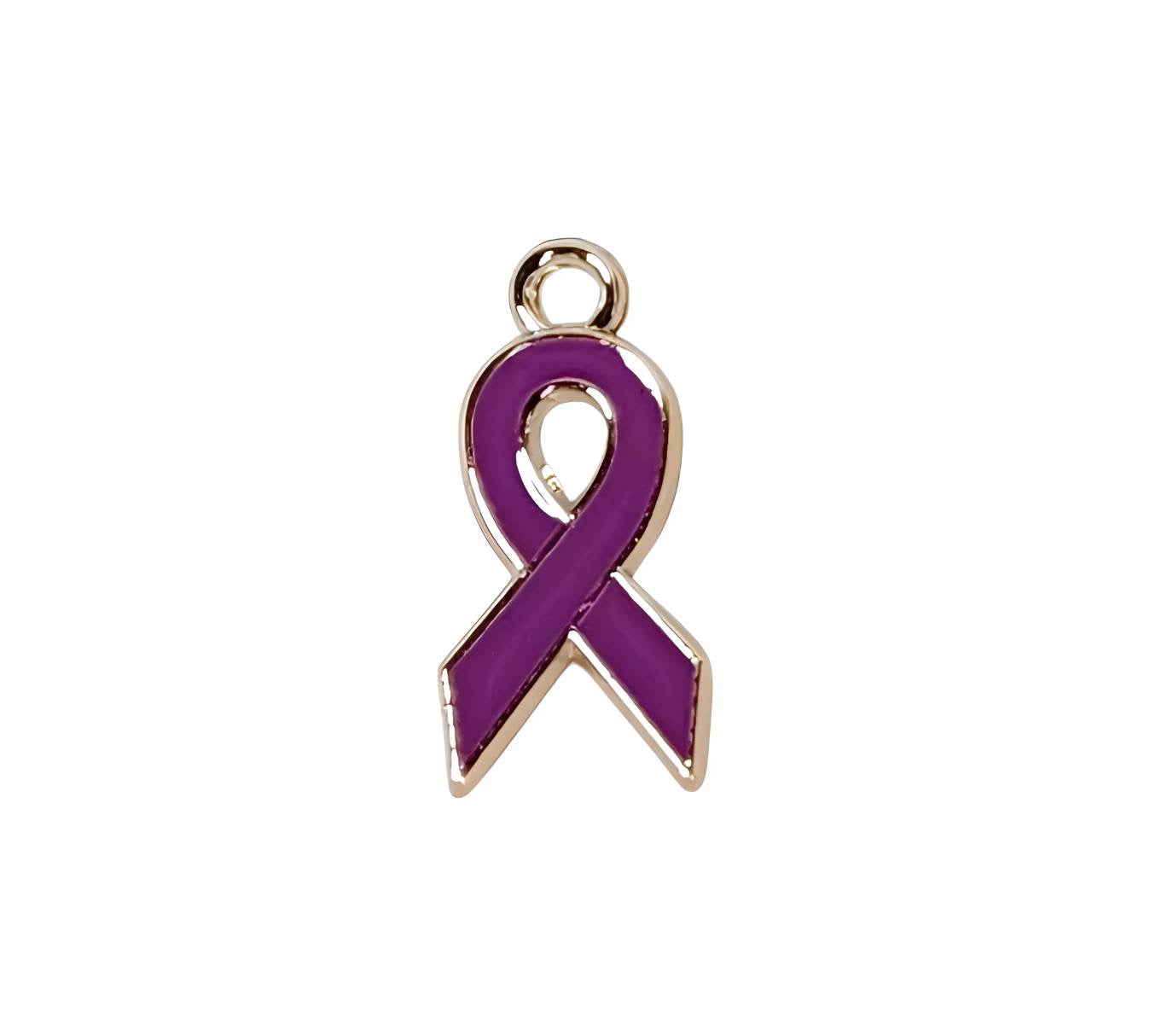Purple Ribbon Charms
