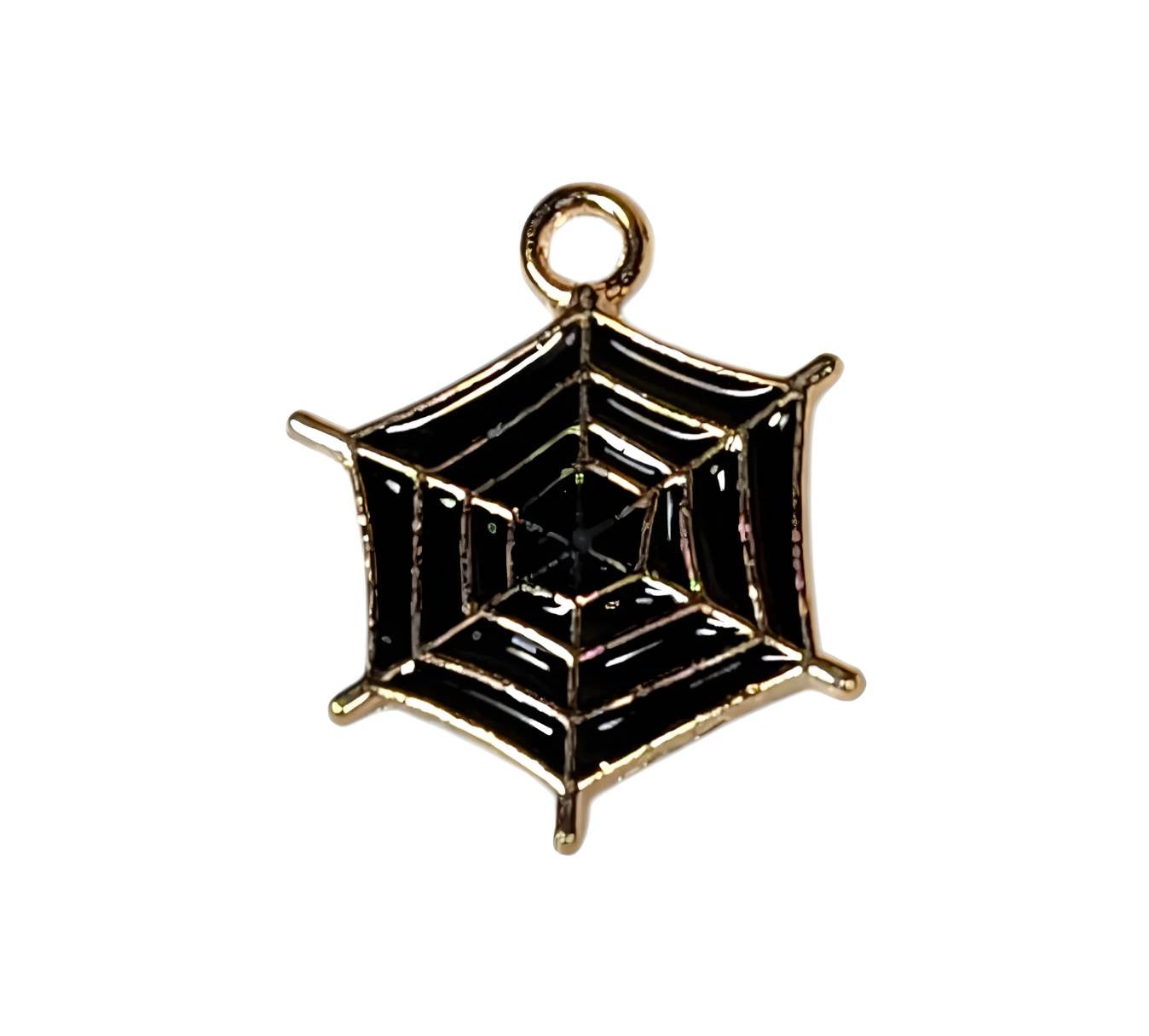 Black Web Charms