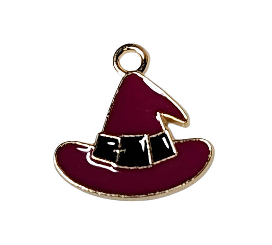 Purple Witch Hat Charms