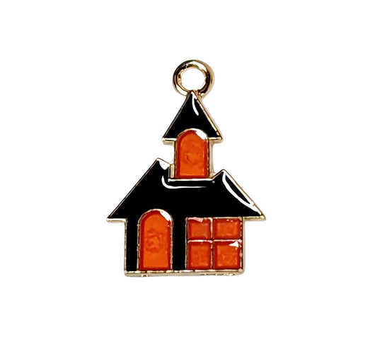 Haunted House Gold Plated Charms