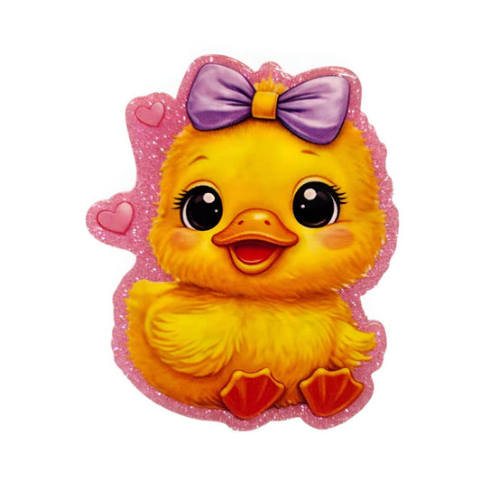 Cute Duckling ~ Acrylic Flatbacks (Exclusive Bailey's Beads Design)