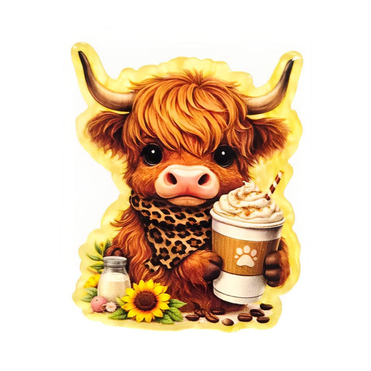 Highland Latte ~ Acrylic Flatbacks (Exclusive Bailey's Beads Design)