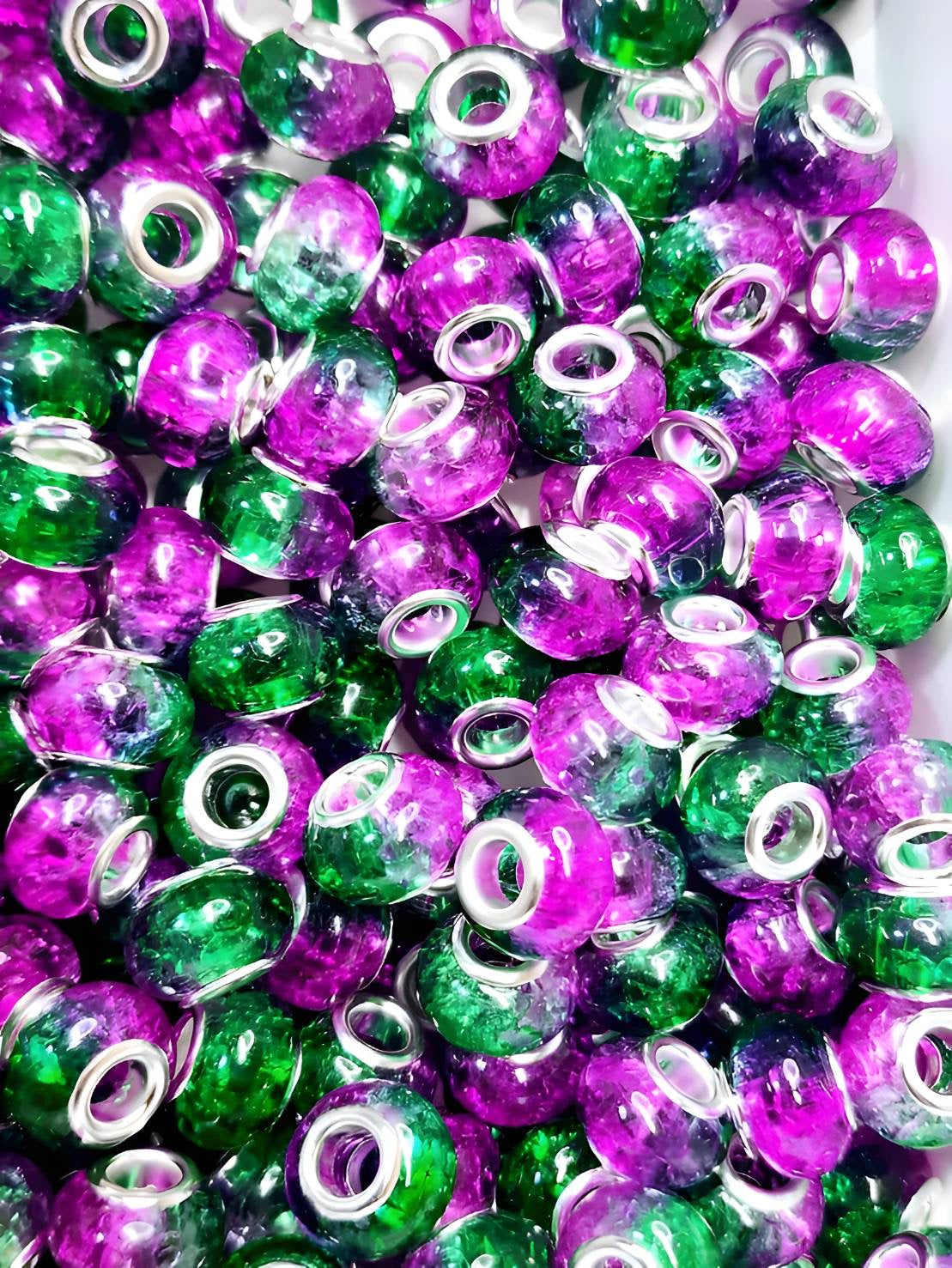 Peacock Prism (Large Hole Spacers)