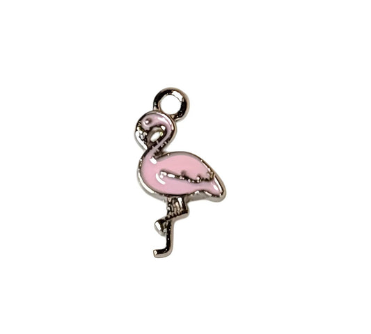 Flamingo Silver Plated Charms