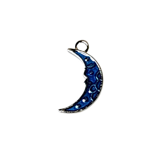 Blue Moon Silver Plated Charms