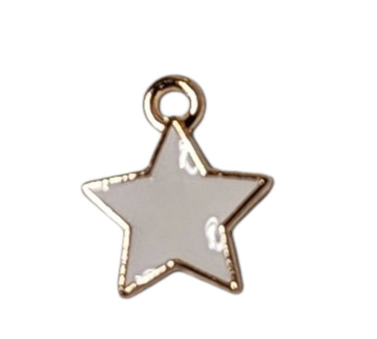 White Star Gold Plated Charms