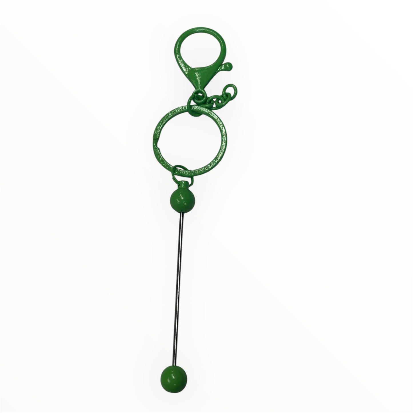 Green Beadable Keychains