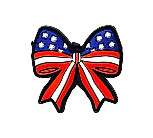 Patriotic Bow Focal Beads