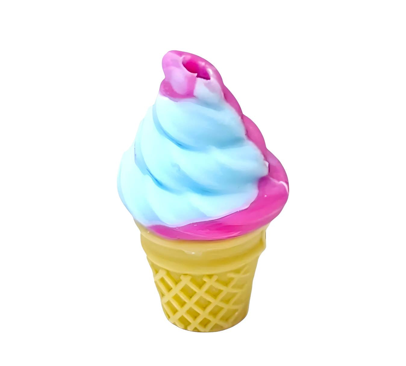 Rainbow Ice Cream Cone 3D Focal Beads