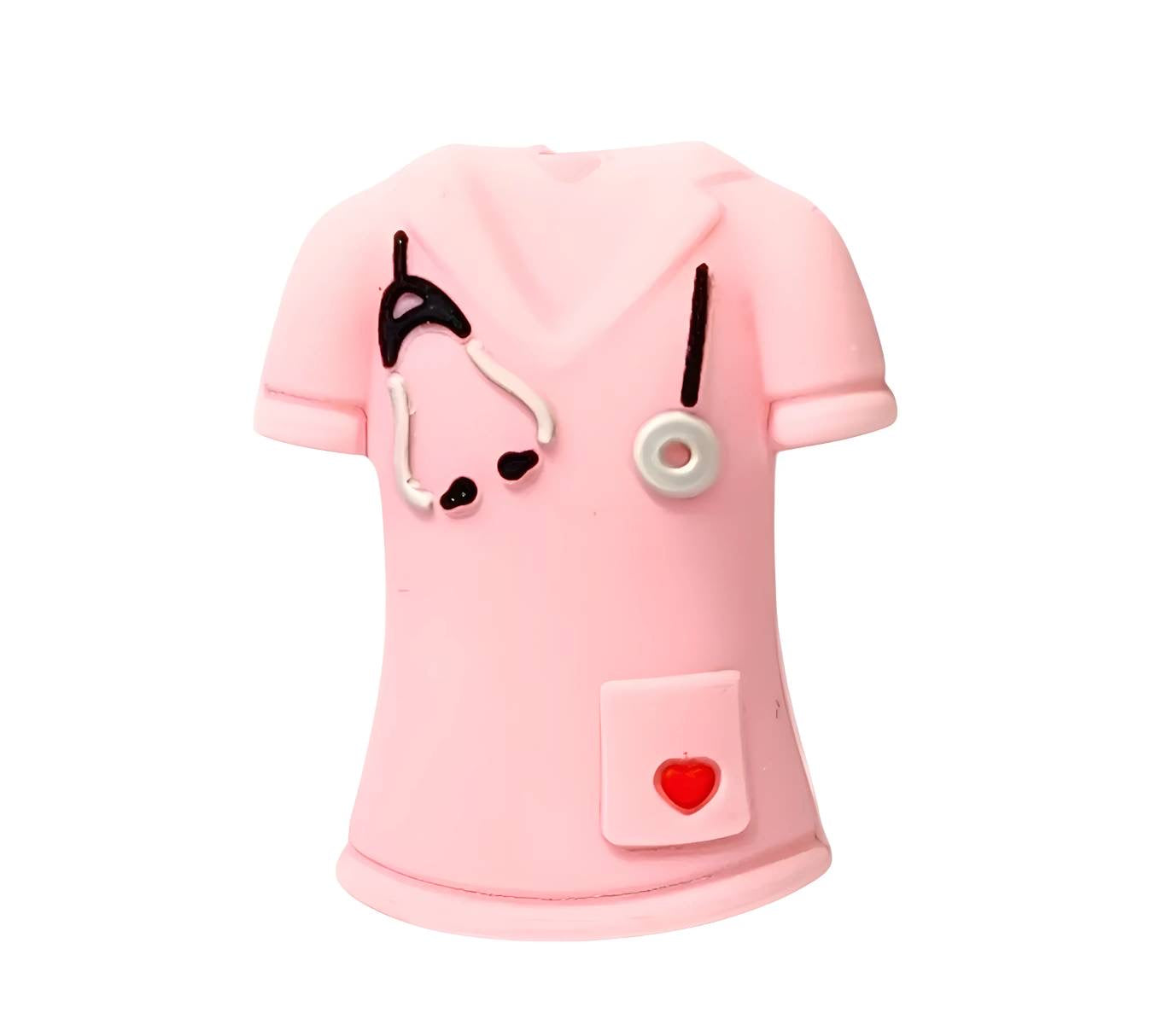 Pink Scrubs 3D Focal Beads