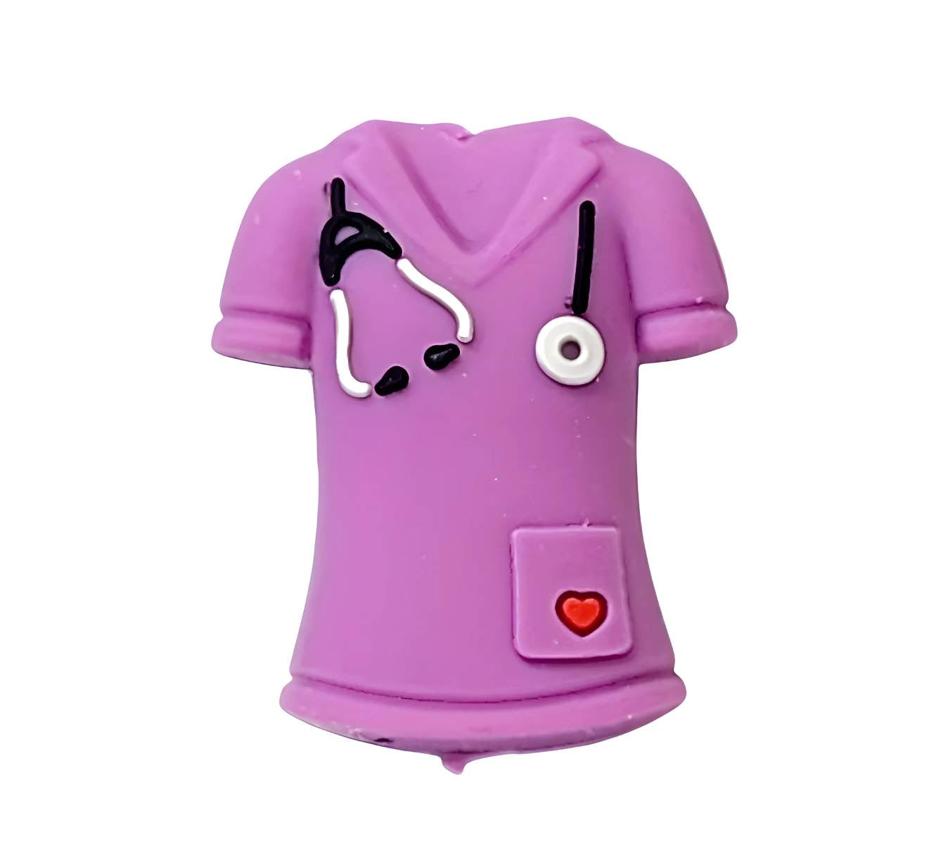 Purple Scrubs 3D Focal Beads