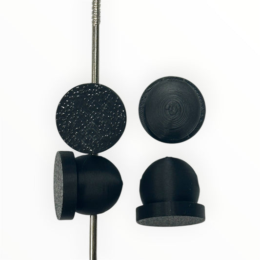 Black 3D Printed Flatback Beads (Not Silicone)