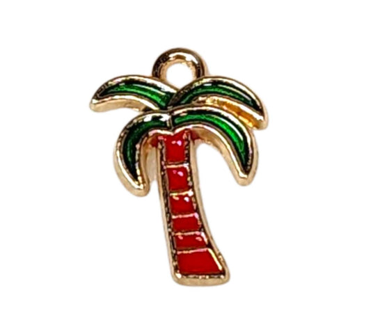Tropical Palm Gold Plated Charms