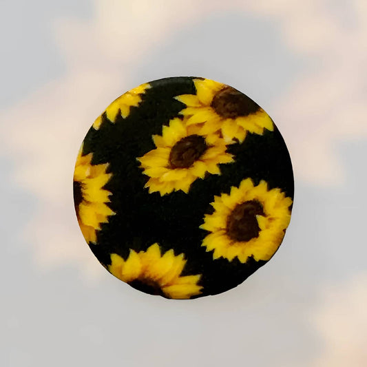 Sunflower Print (Round Silicone Focal)