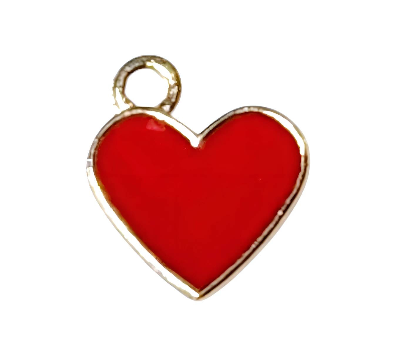 Red heart Charms