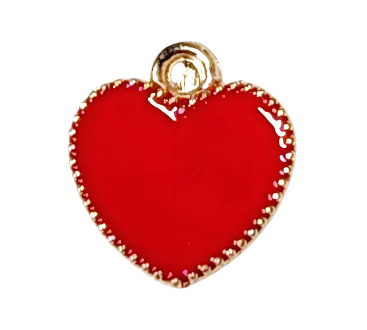 Crimson Heart Charms