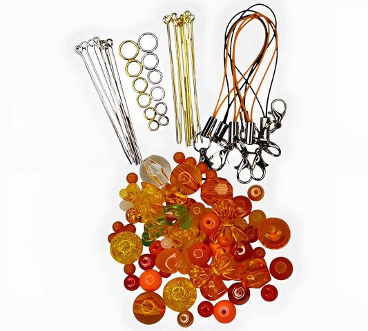 Orange DIY Phone/Bag Bead Box