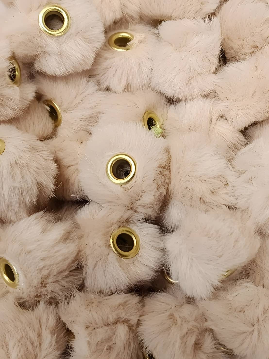 Beige Fuzzy Spacers