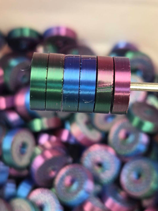 3D Printed 12mm Disc Spacer Beads (Not Silicone)