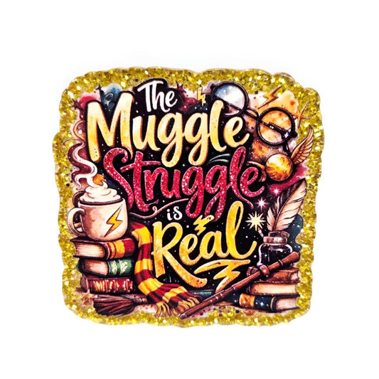 Muggle Struggle~ Acrylic Flatbacks (Exclusive Bailey's Beads Design)