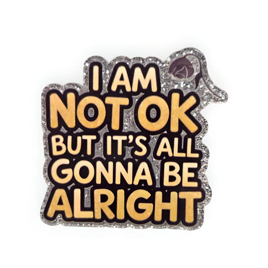 Not Ok~ Acrylic Flatbacks (Exclusive Bailey's Beads Design)