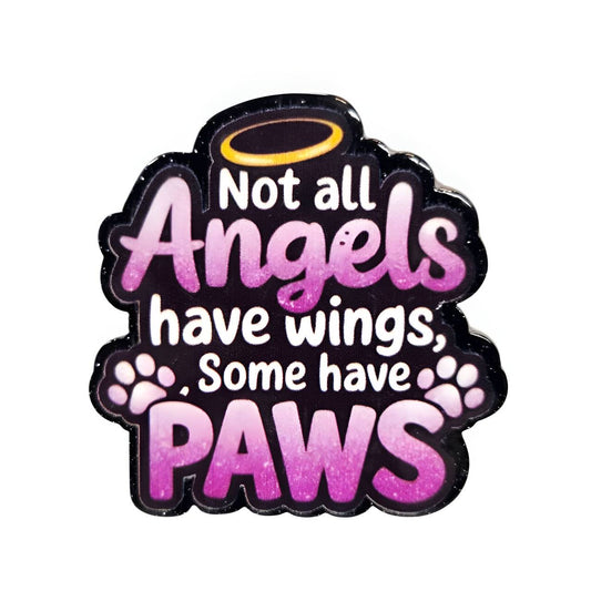 Angel Paws~ Acrylic Flatbacks (Exclusive Bailey's Beads Design)