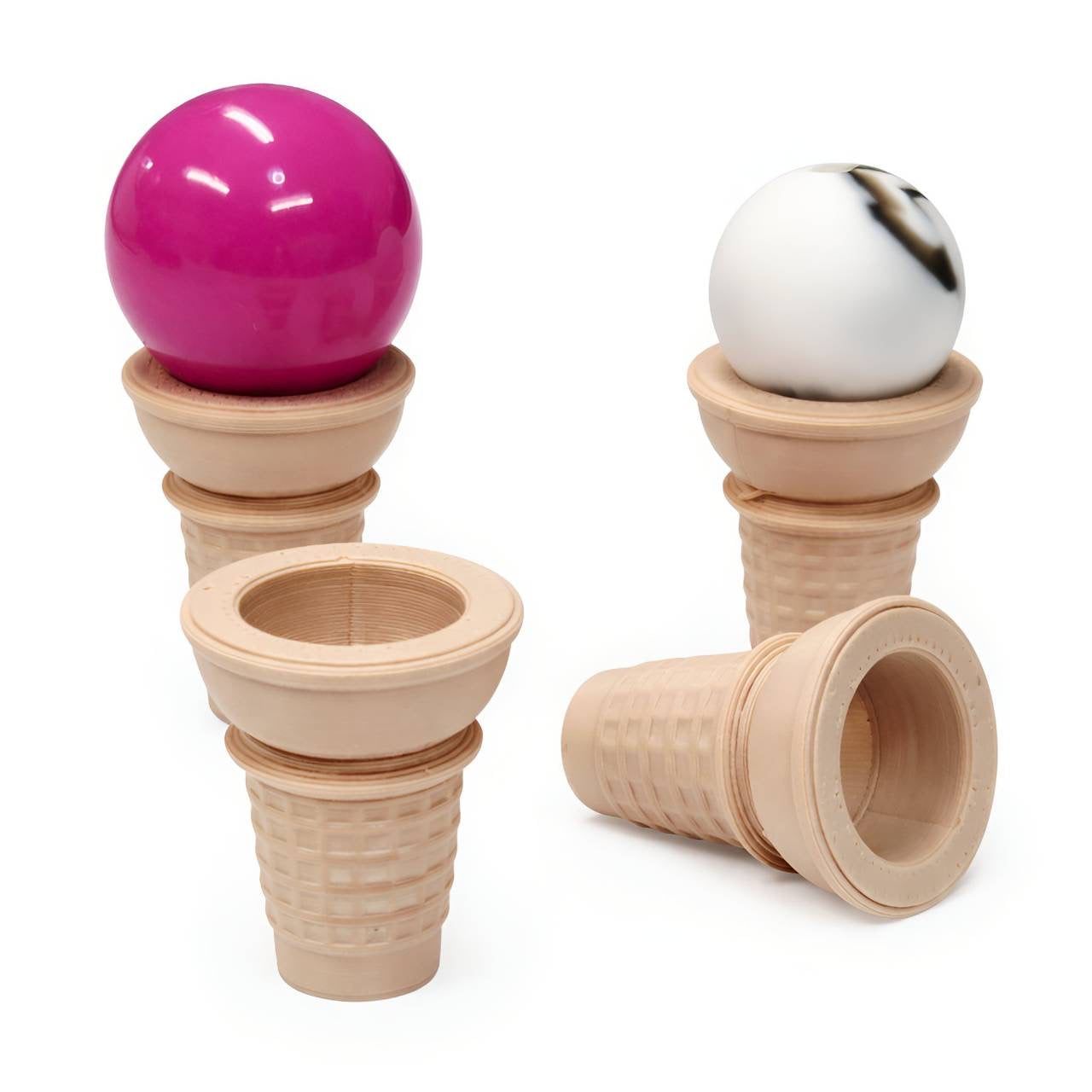 3D Printed Ice Cream Cone Beads (Not Silicone)