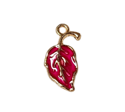 Crimson Leaf Charms