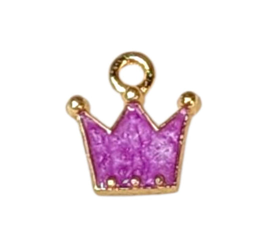 Purple Crown Charms