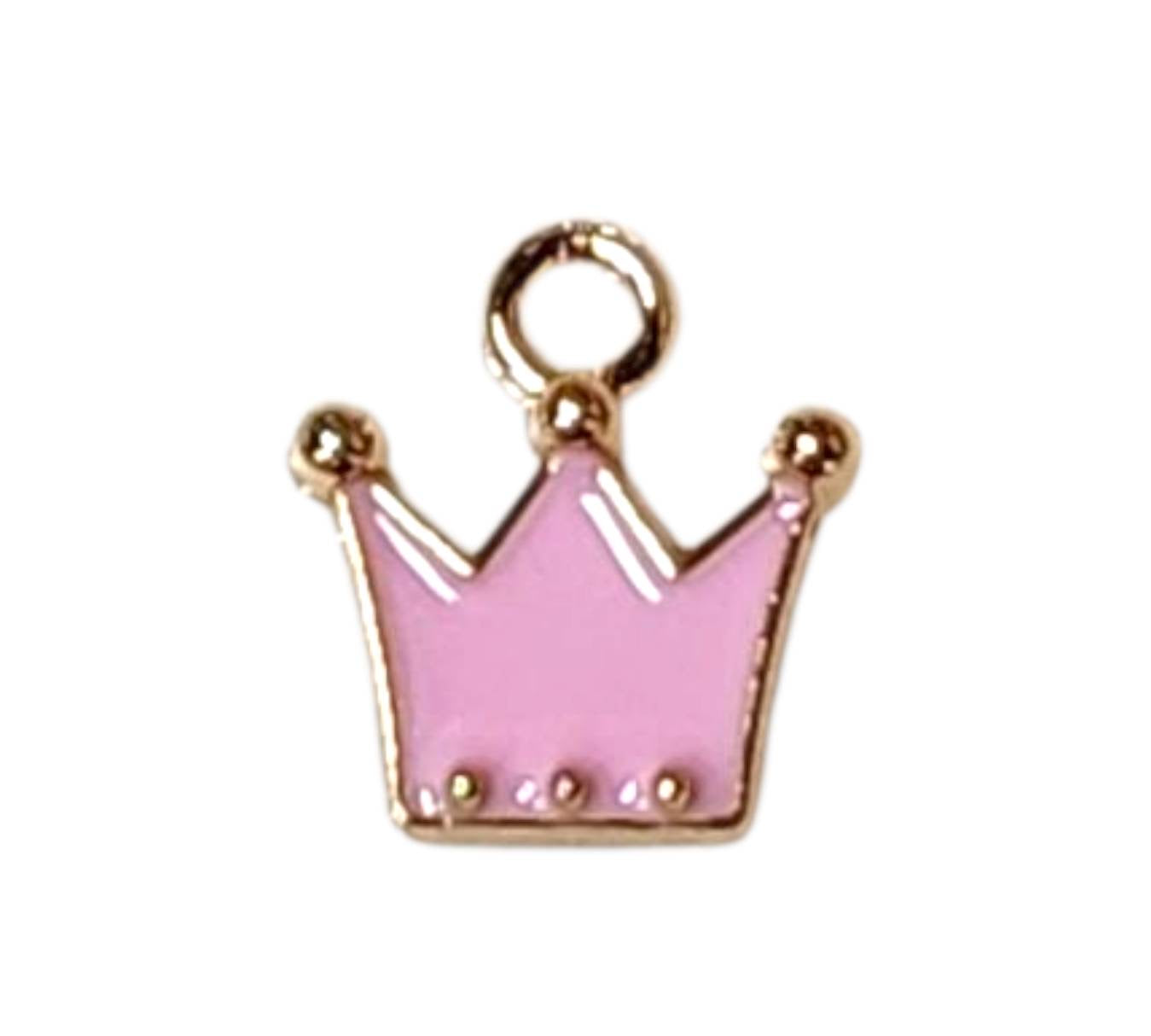 Pink Crown Charms