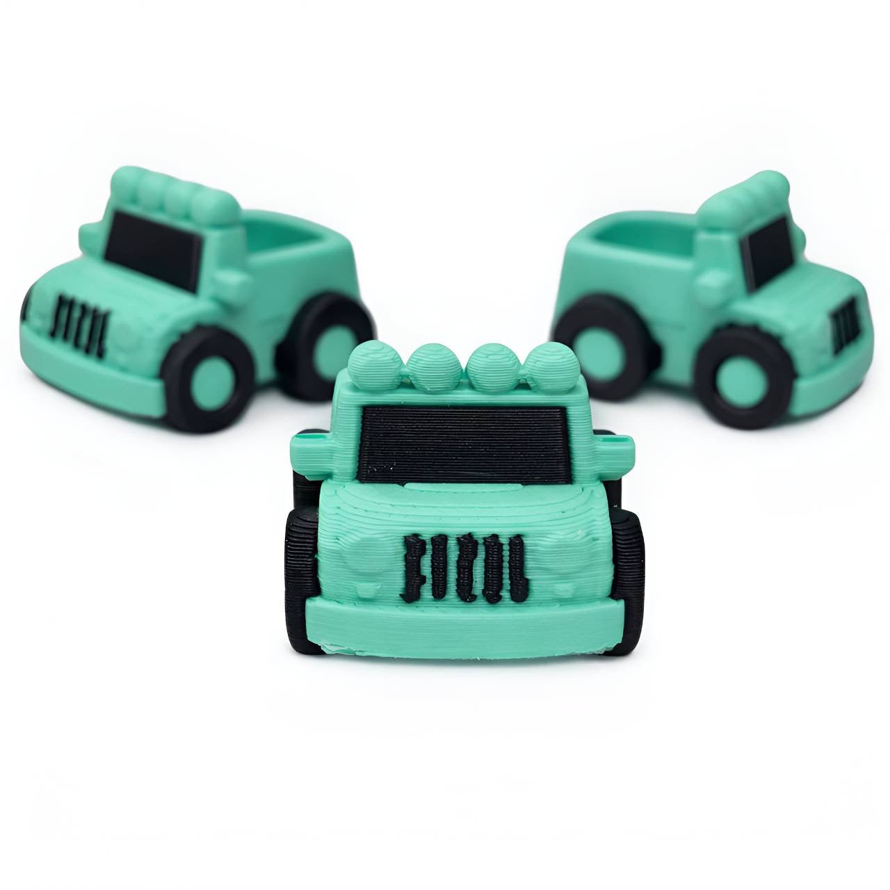 Teal 3D Printed Jeep Beads (Not Silicone)