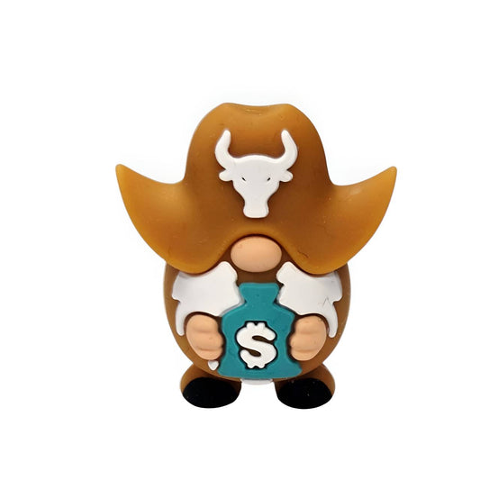 Cash Cow Gnome Silicone Focal Beads