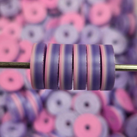 Berry Ombré 3D Printed 12mm Disc Spacer Beads *5 count Pack* (Not Silicone)