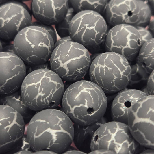Shadow Strike 15mm Printed Silicone Beads