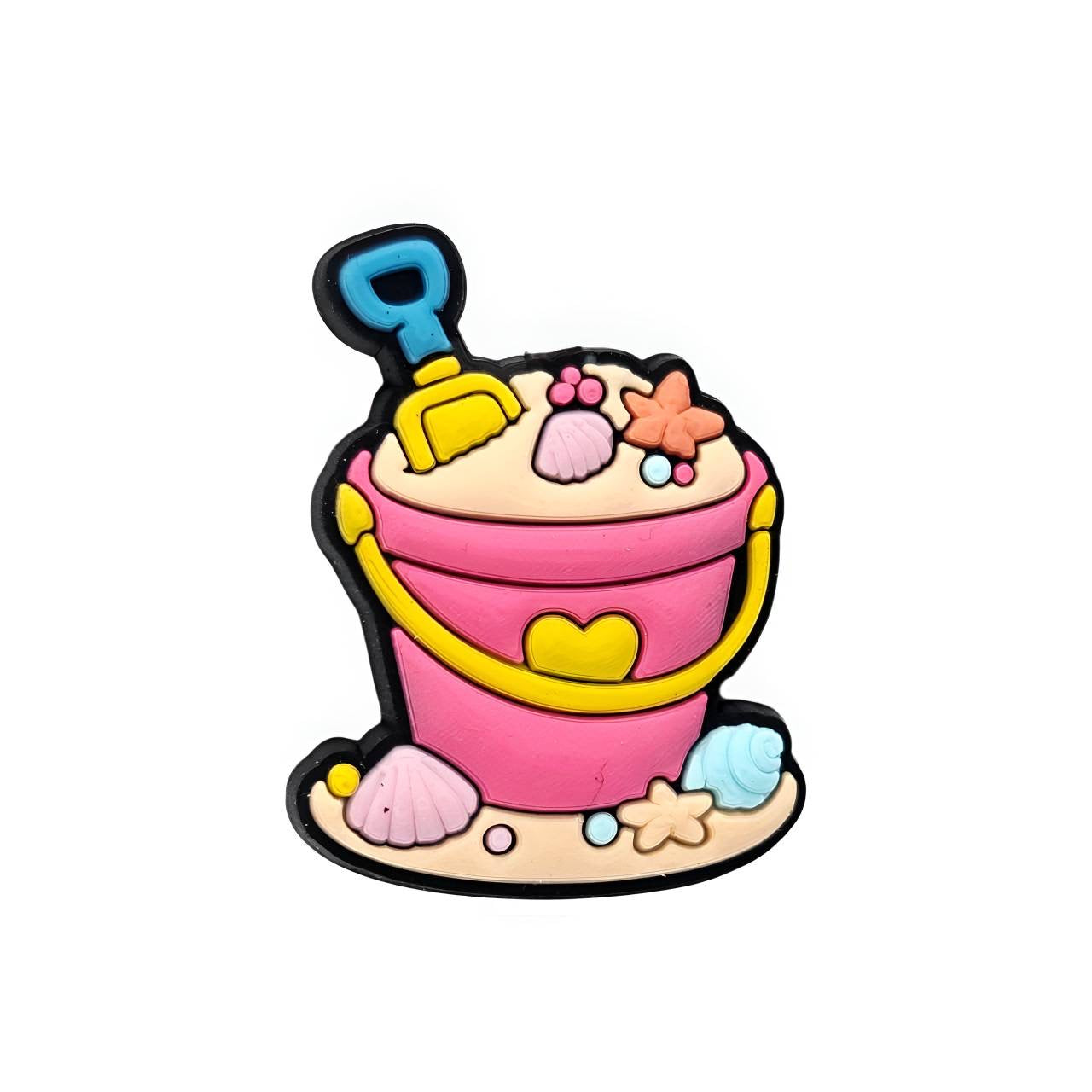 Beach Pail Silicone Focal Bead (Custom Design by Bailey's Beads)