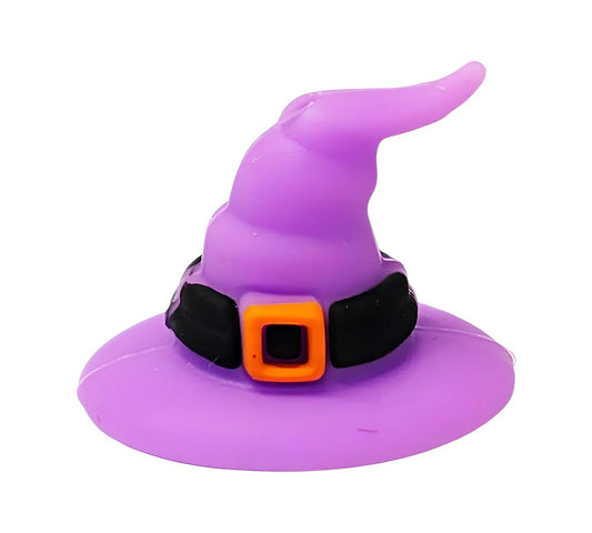 3D Purple Witch Hat Focal Beads