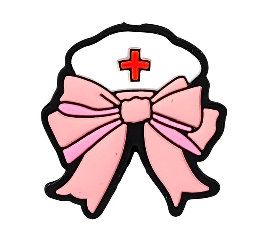 Pink Medical Ribbon Focal Beads