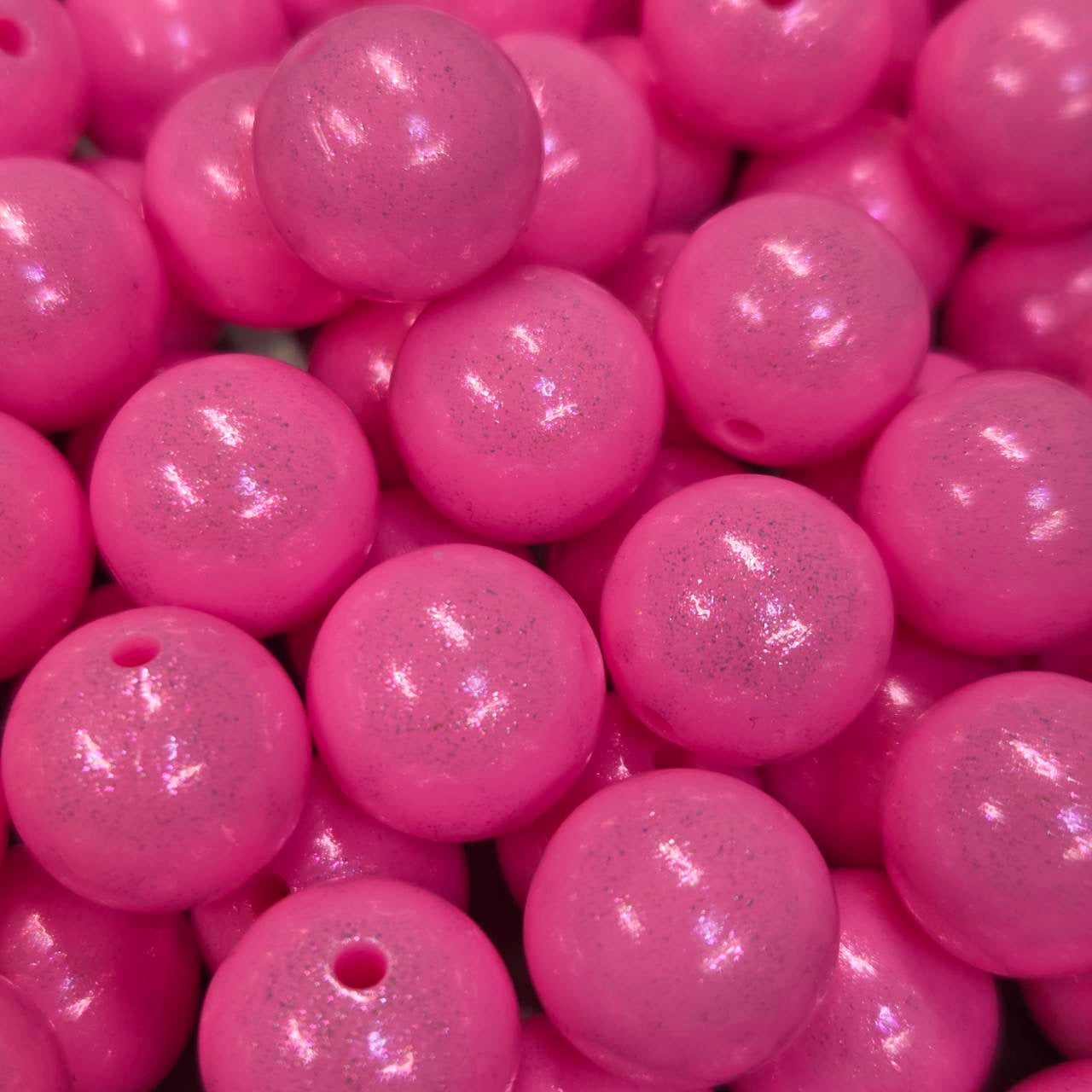 Pink Opal 15mm Silicone Beads