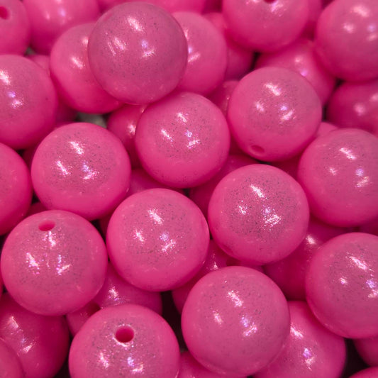 Pink Opal 15mm Silicone Beads