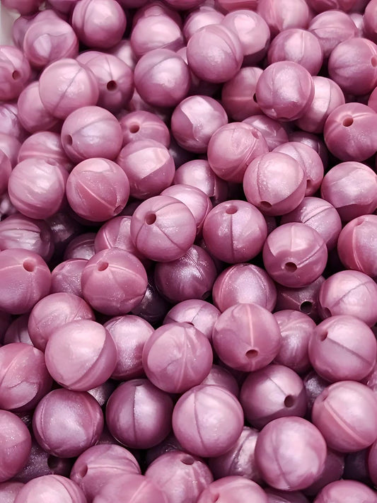 Lilac Haze 12mm Silicone Beads