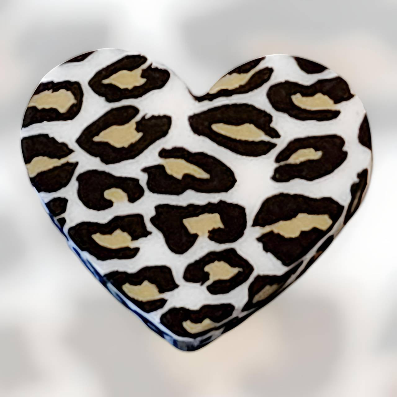 Leopard Printed Heart Focal