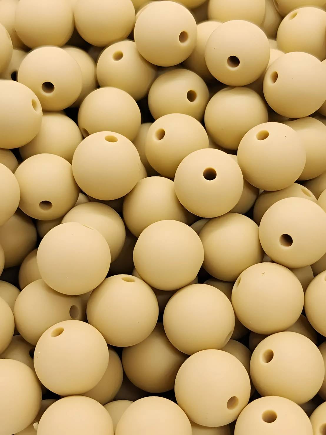 Golden Dune 12mm Silicone Beads
