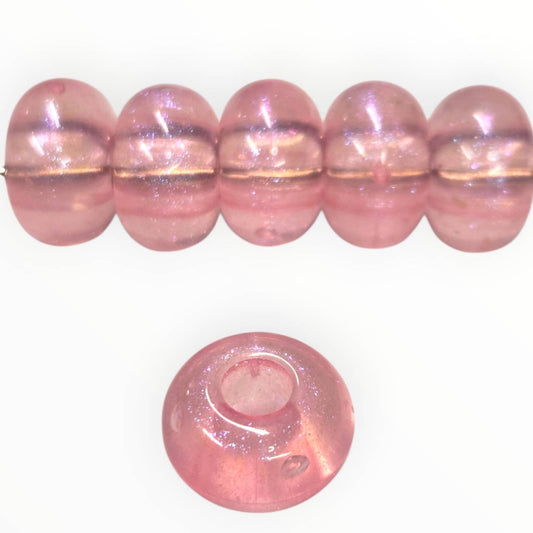 Bubblegum Large Hole Round Acrylic Beads